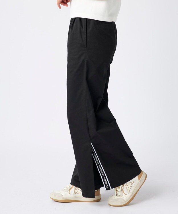 OP／FILA 【Kappa】チノワイドパンツ ブラック