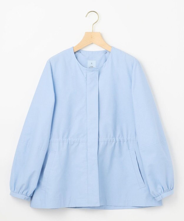 組曲 L 【2WAY】フード付き ライトアウター サックスブルー系