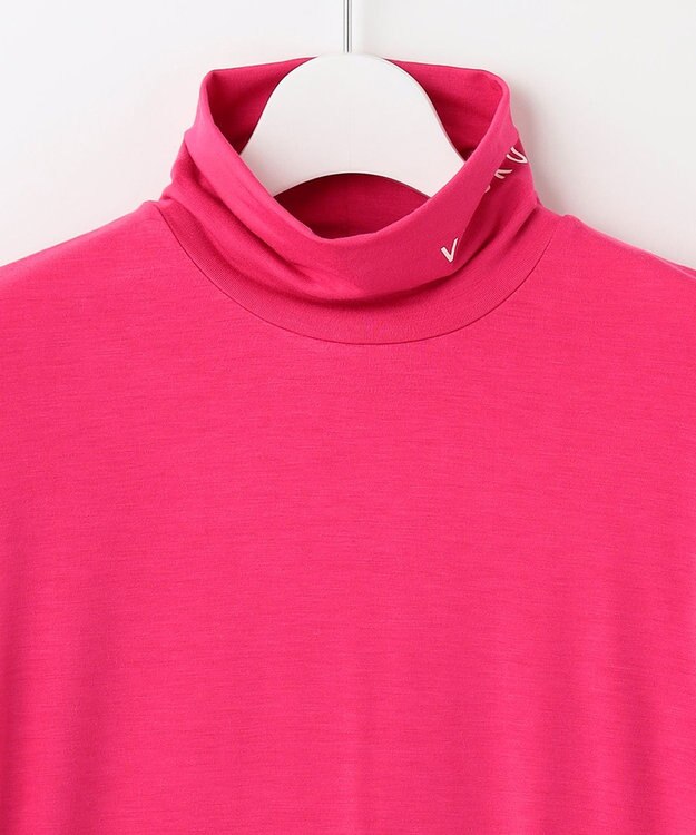 23区GOLF 定番あたたかインナー【WOMEN】エニワイズ無地 カットソー ピンク系