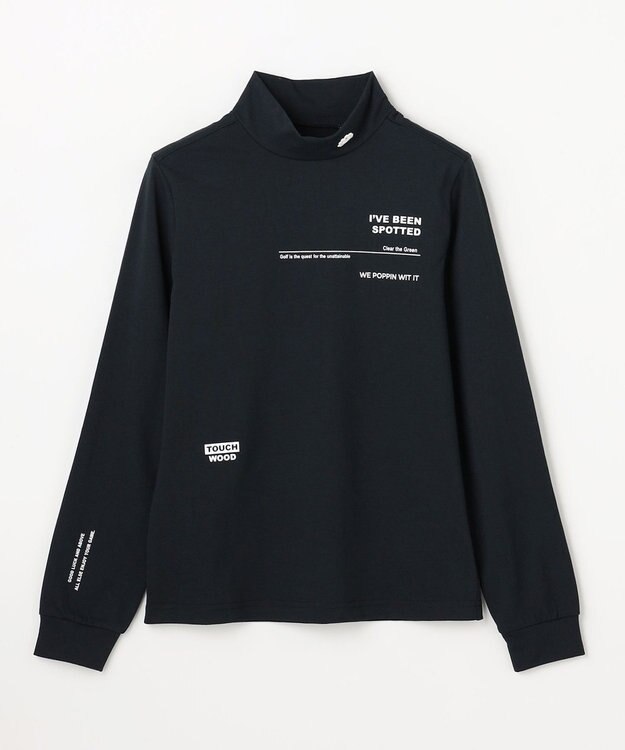 PW CIRCULUS 【WOMEN】ベーシックロングスリーブモックネック ゴルフウェア レディース ブラック系