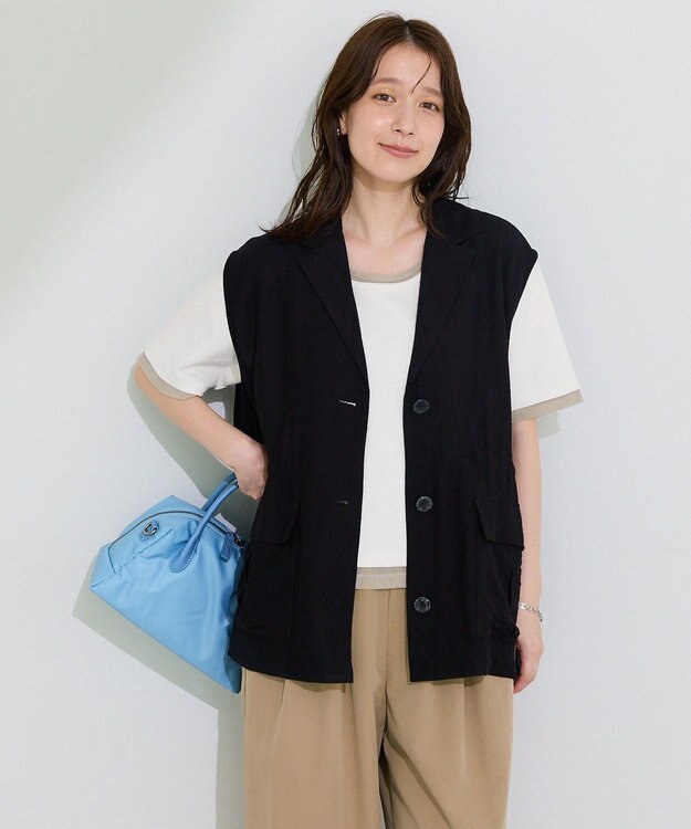 Green Parks ドロストミリタリーベスト Black