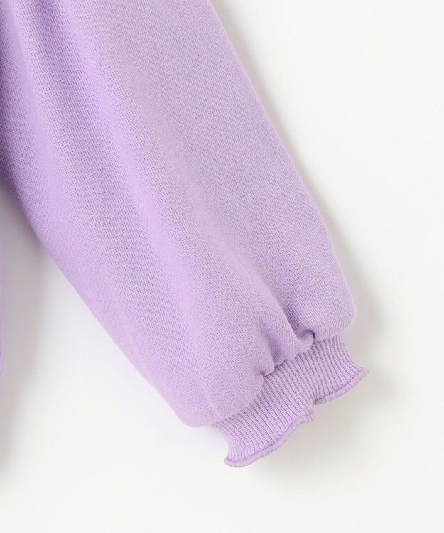 ANY KIDS ネコシルエット裏毛トレーナー ラベンダー
