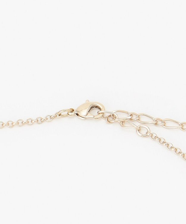 自由区 ビジュースクエアブローチ ネックレス ゴールド系