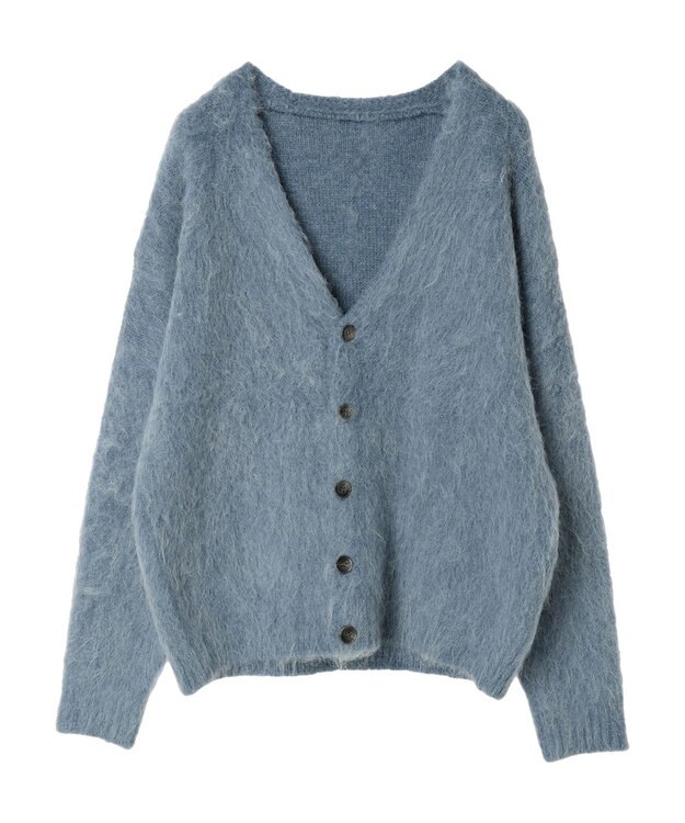 Green Parks ■ＡＪＵＧＡ．×ＧＰ　シャギーニットカーディガン Blue
