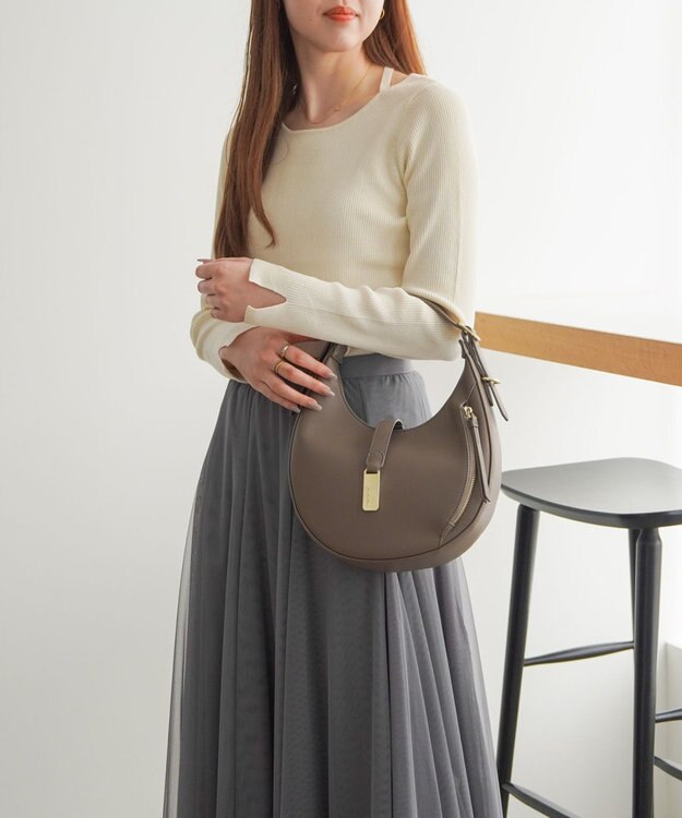 ACE BAGS & LUGGAGE 【雑誌掲載】Jewelna Rose セレーナ・ハンドバッグ 16148 ジュエルナローズ チャコールグレー