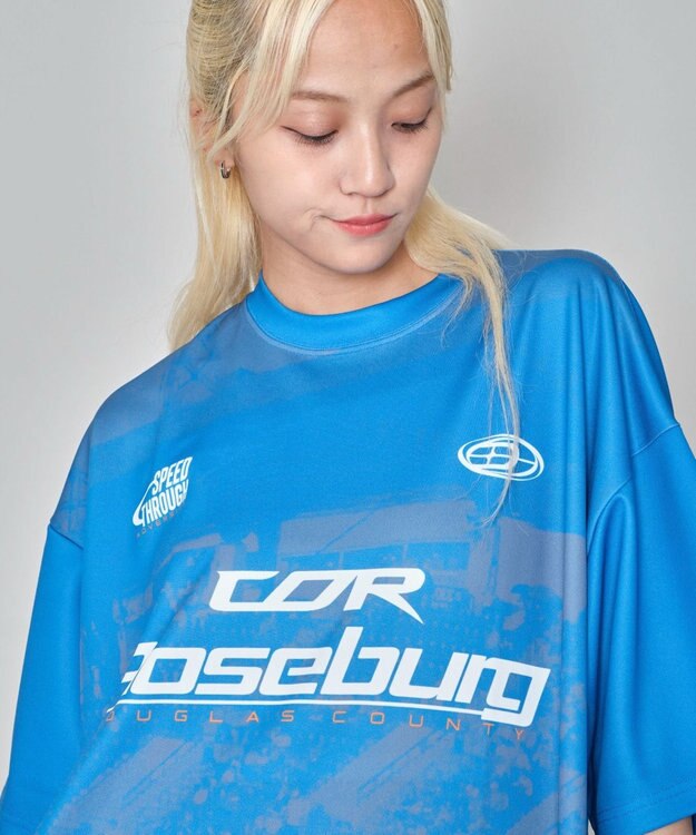 WEGO 【ユニセックス着用/MLサイズ展開】フォトゲームグラフィックT（SS） ブルー