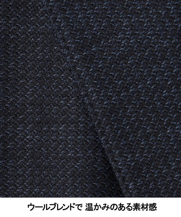 GOTAIRIKU カーディガンジャケット秋冬版【洗える/シワになりにくい/ストレッチ】リンクス BIZ ジャケット ネイビー系8