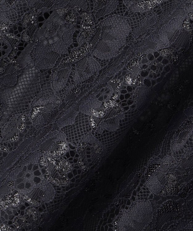 23区 L 【APPLAUDIR】ブライトフラワーレースコンビ ドレス グレー系