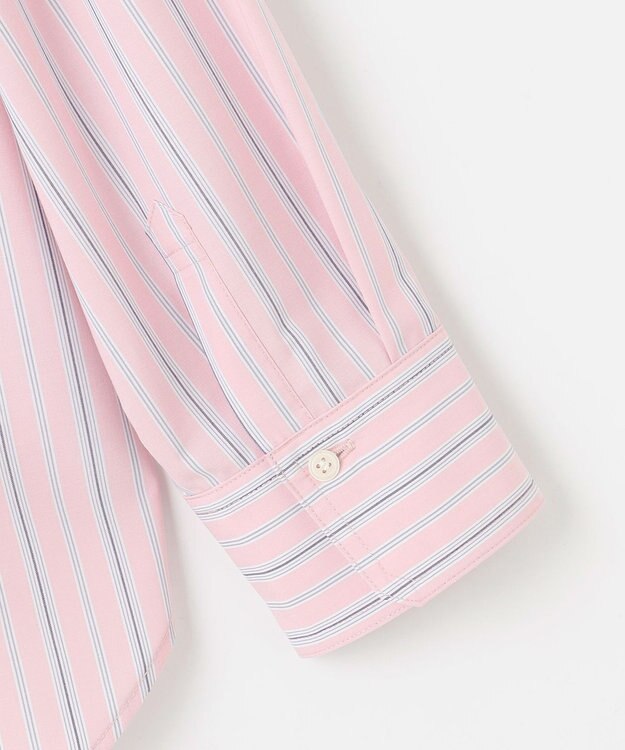 ANY L オーバーサイズシャツ ピンクストライプ