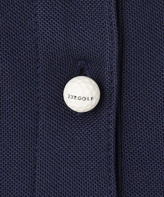 23区GOLF 【PEANUTS】【WOMEN】スヌーピーコラボ 半袖ポロシャツ ネイビー系