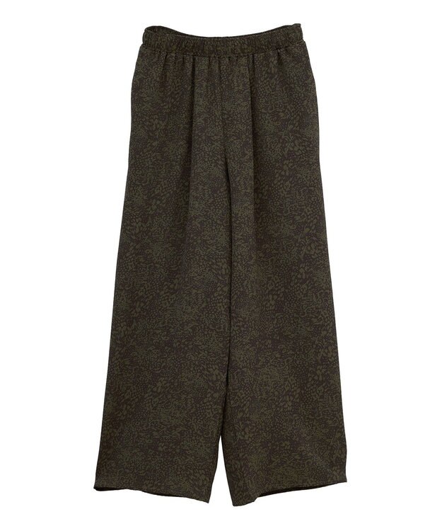 Green Parks 柄イージーパンツⅣ（ワイド） Khaki