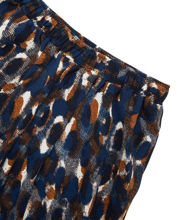 Green Parks 柄イージーパンツⅣ（ワイド） Brown