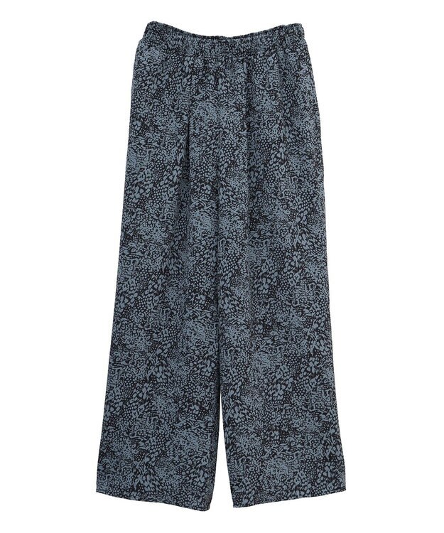 Green Parks 柄イージーパンツⅣ（ワイド） Grayish Blue