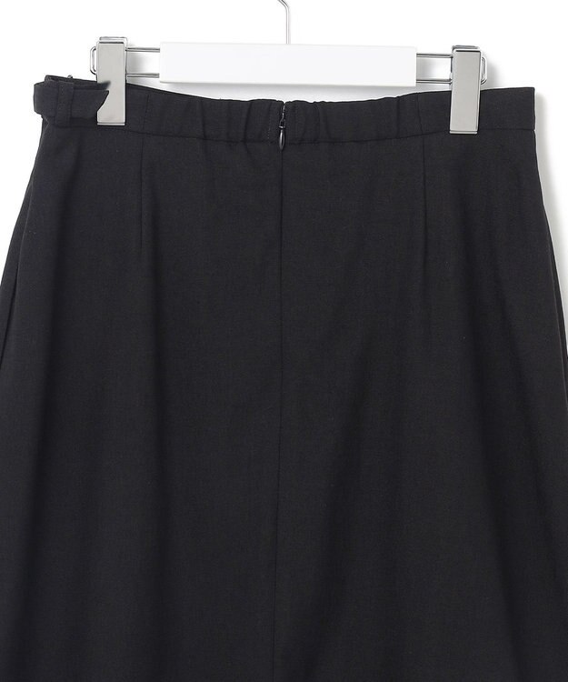 23区 S 【セットアップ対応】アイアスマットストレッチ フレア スカート ブラック系
