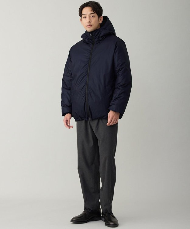 UNFILO MENS 【OCEANS YouTube 掲載】TAION×UNFILO リバーシブルフードダウン ネイビー×ブラック