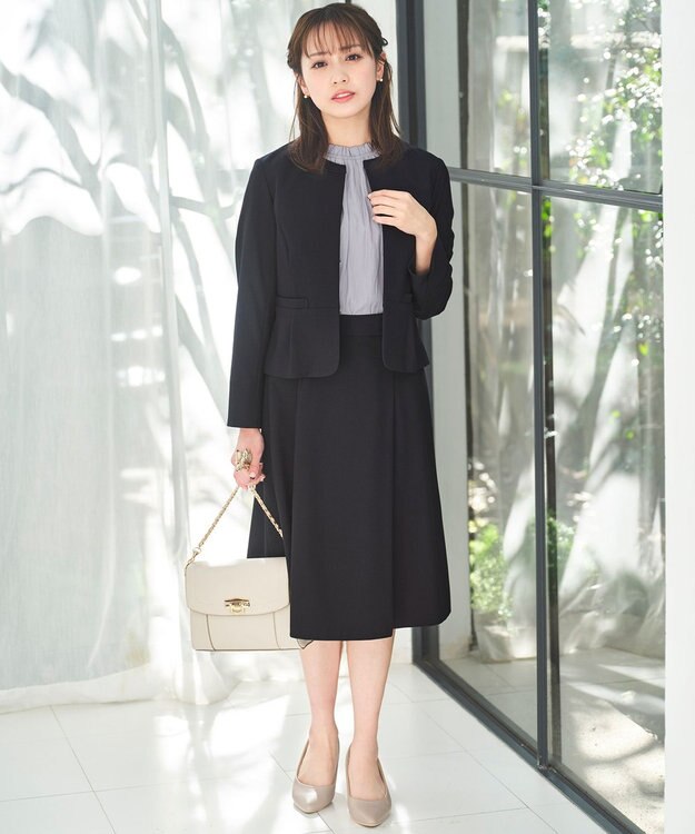 ANY SIS S 【低身長企画】ライトドビー ジャケット ネイビー