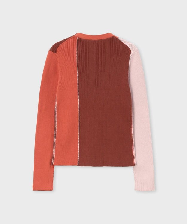 Paul Smith カラーブロックトリム カーディガン ライトピンク