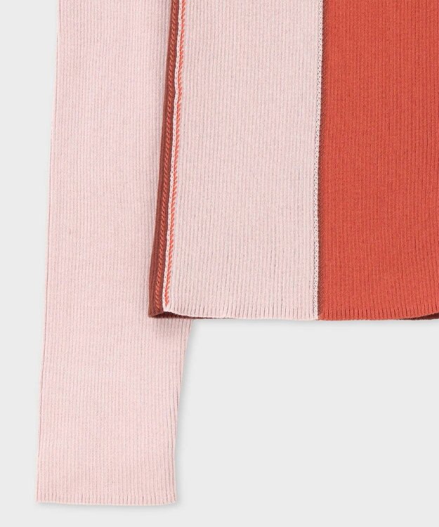 Paul Smith カラーブロックトリム カーディガン ライトピンク