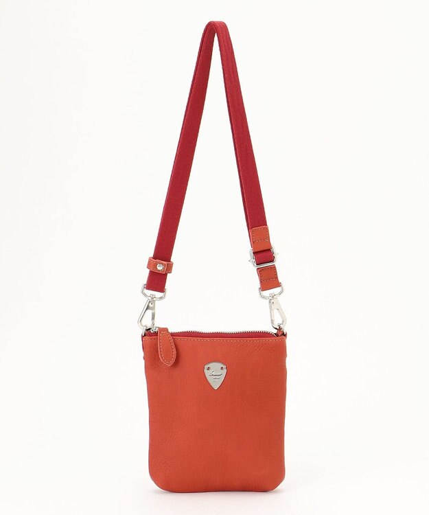 UNBILLION Otias クローム鞣し素上げ牛革モバイルSD レッド