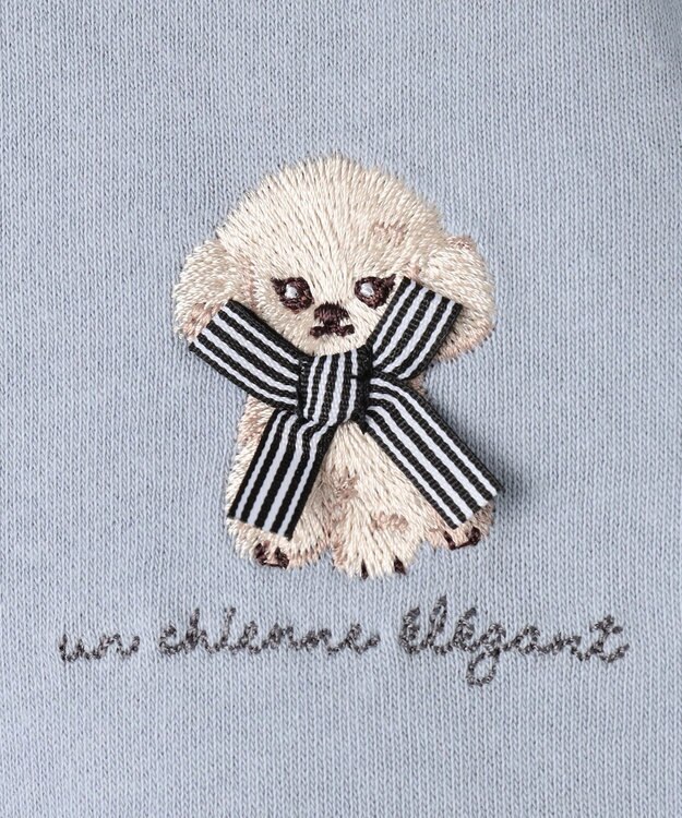 ANY KIDS アニマル バックプリントトレーナー サックスブルー×イヌ