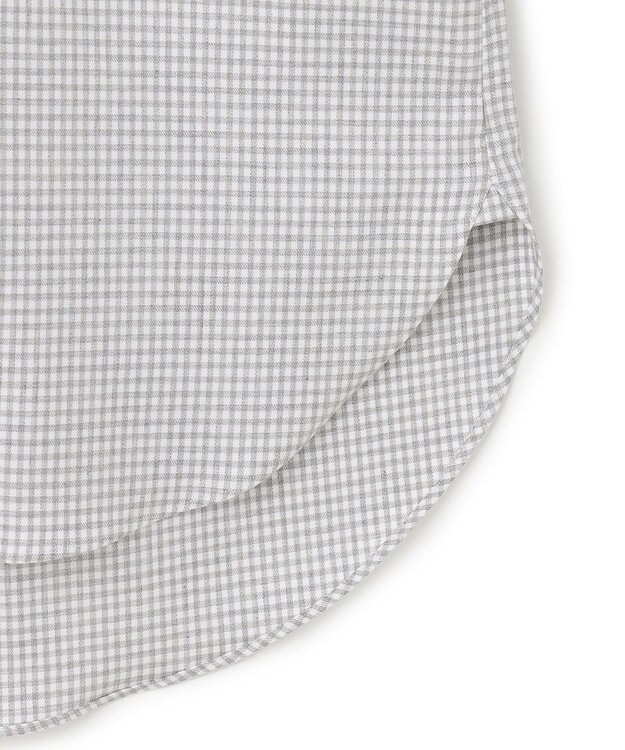 J.PRESS MEN 【Single Needle Tailoring / 形態安定】メランジカラーギンガムチェック シャツ/B.D. ライトグレー系3