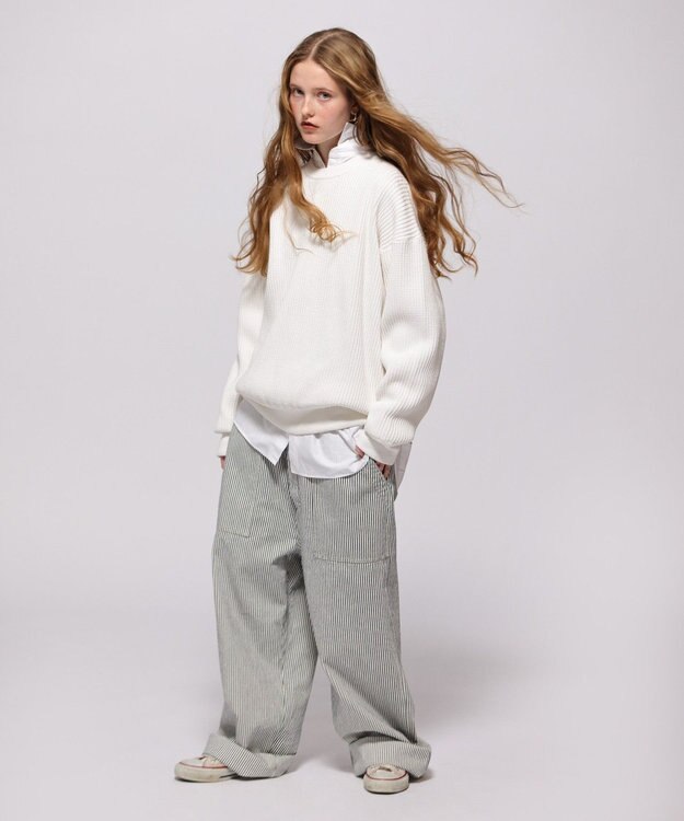 LENO THERMAL KNIT《UNISEX》ワッフルニット WHITE