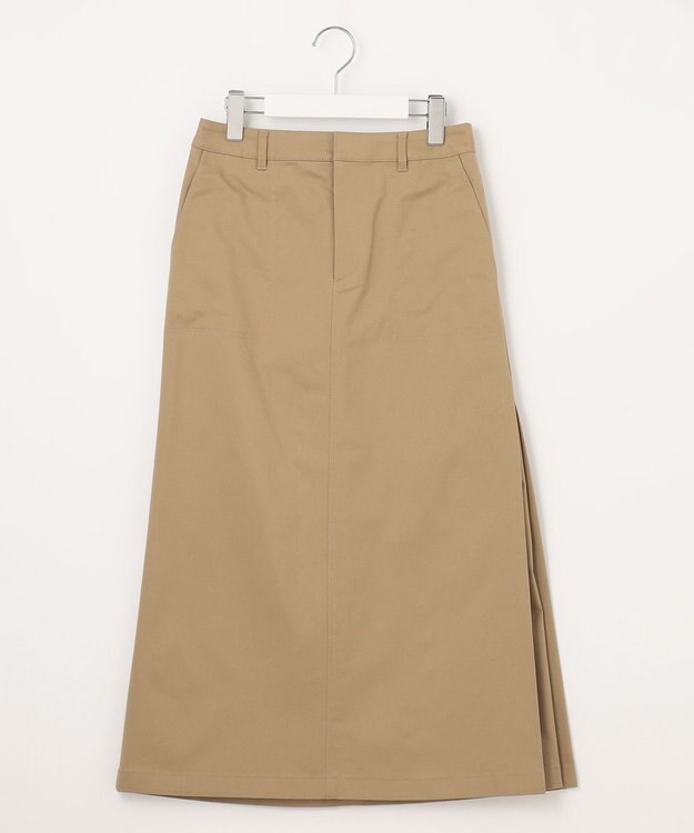 J.PRESS LADIES S 20チノストレッチ スカート ベージュ系