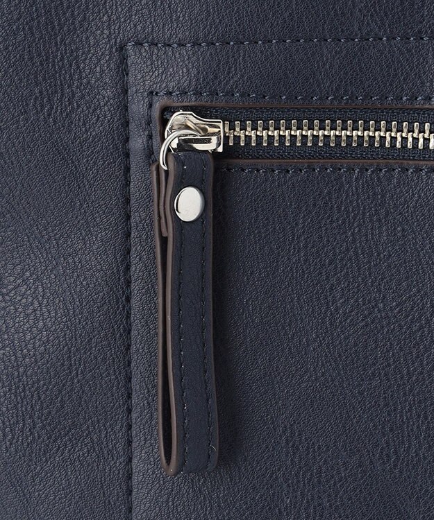 UNBILLION Otias アンティークタイプ合皮ビジネストート ネイビー