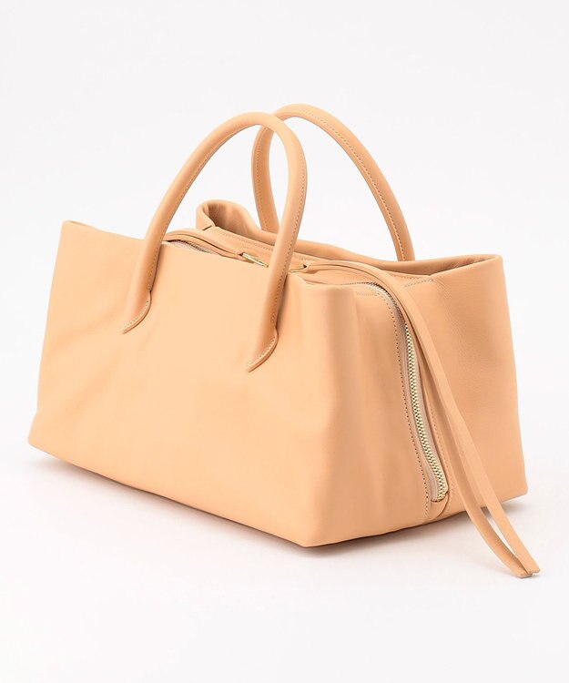 BEIGE， 【一部店舗限定】MARY AL TERNA / RIKYU レザーハンドバック Sand