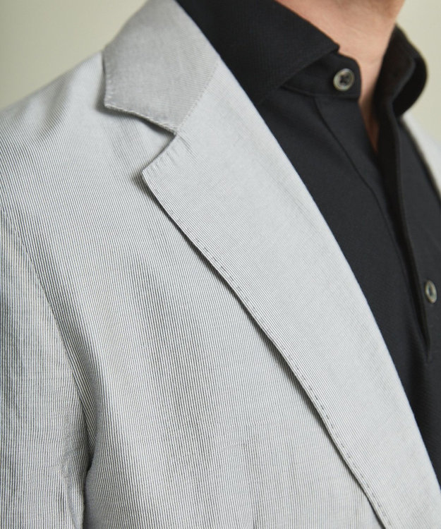 GOTAIRIKU 【超軽量】エアードビー羽織りジャケット ライトグレー系