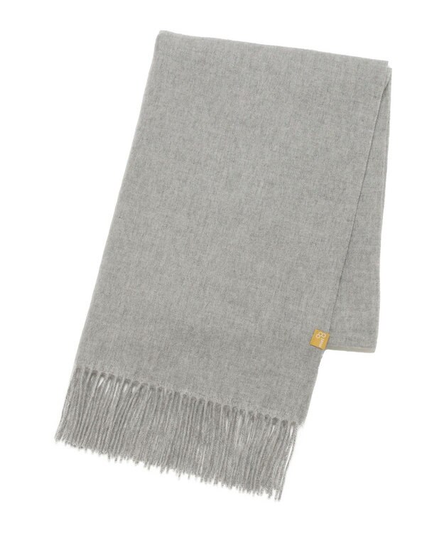 MOONBAT WEB限定【洗える】ミエル (miel) カシミヤ100％ 無地ストール グレー