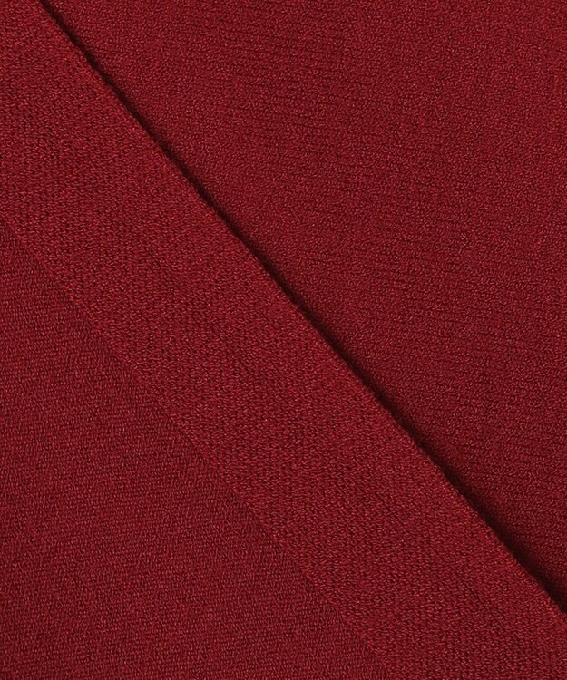 23区 L ヴィスコースストレッチ ドルマン ニット ダークレッド