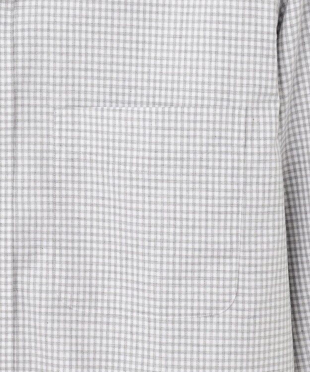 J.PRESS MEN 【Single Needle Tailoring / 形態安定】メランジカラーギンガムチェック シャツ/B.D. ライトグレー系3