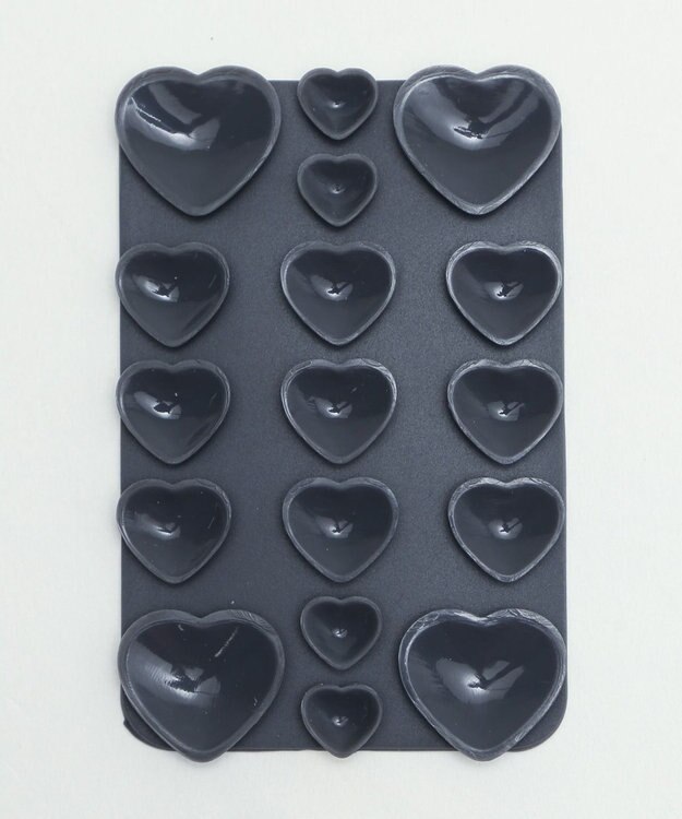 WEGO ハートマルチ吸盤シート ブラック