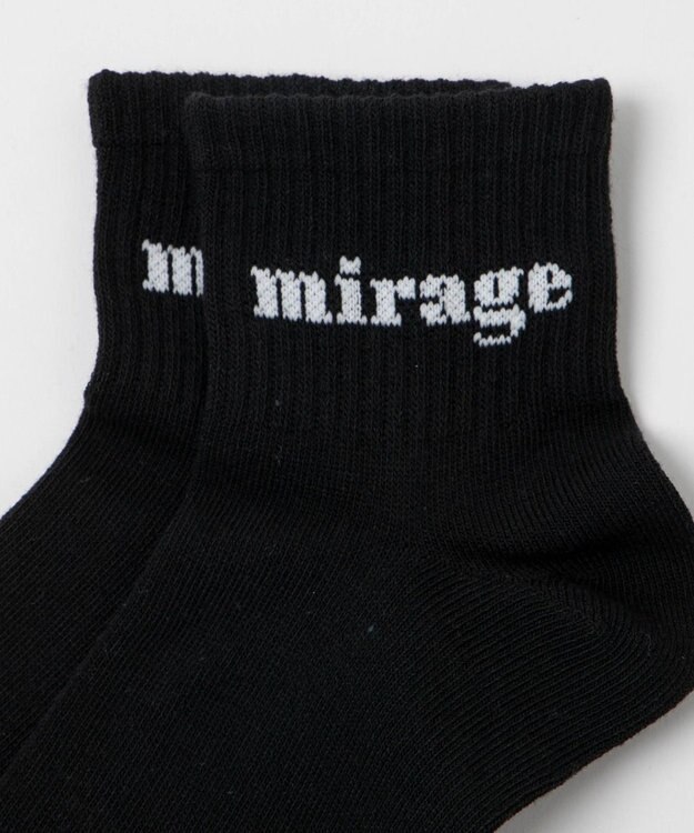 WEGO mirageアンクルソックス ブラック