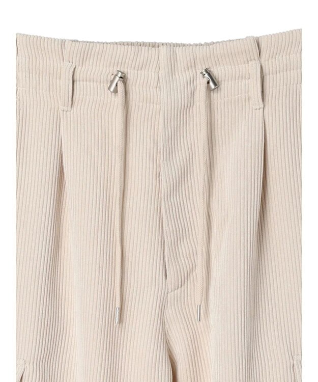 Green Parks ・ＥＬＥＮＣＡＲＥ　ＤＵＥ　コーデュロイカーゴパンツ Ivory