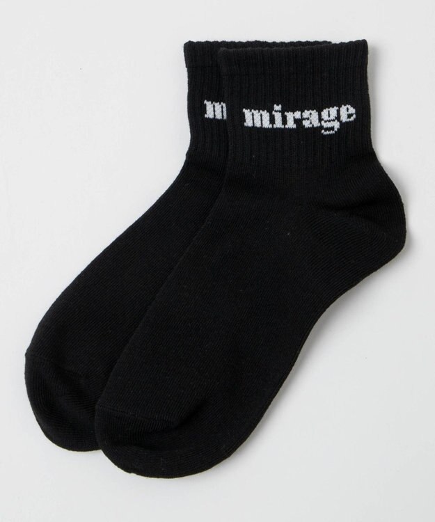 WEGO mirageアンクルソックス ブラック