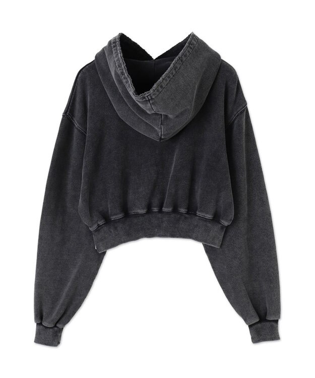 WEGO ヴィンテージウォッシュバタフライショートパーカー ブラックその他