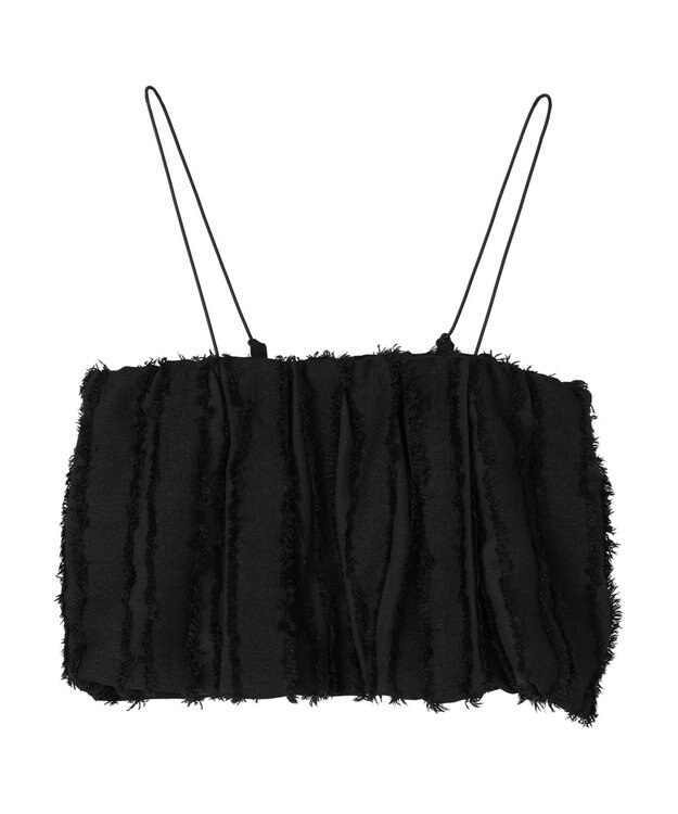 Green Parks ・ＡＮＤ　ＳＥＡＲＣＨフリンジストライプバルーンキャミ Black