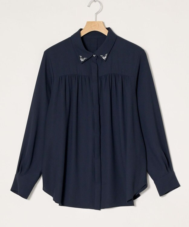 ONWARD Reuse Park 【any SiS】ブラウス春夏 ネイビー