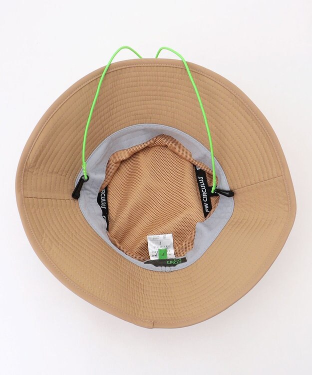 PW CIRCULUS 【手洗い洗濯可 / 小さくたためる】【UNISEX】NEW！ポケッタブルバケットハット  ゴルフ ベージュ系