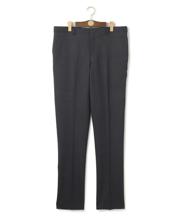J.PRESS MEN 【KING SIZE】【Peppin Merino Comfort】【ウォッシャブル可 / 折り目加工】バーズアイ スラックス / ノータック グレー系
