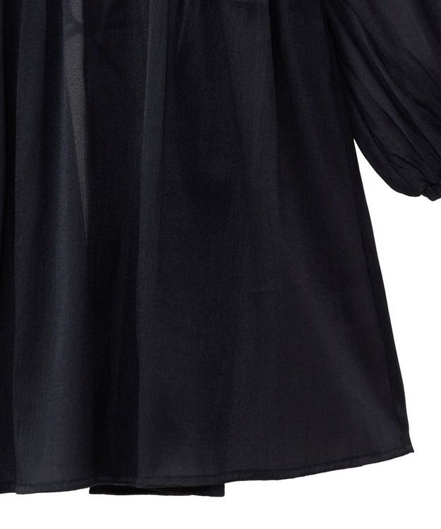 Green Parks ２ＷＡＹ　シアーギャザーチュニック Black