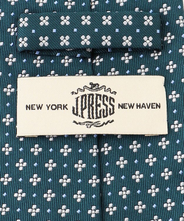 J.PRESS MEN 【VINTAGE JACQUARD COLLECTION】小紋柄 ネクタイ ピーコックグリーン系7