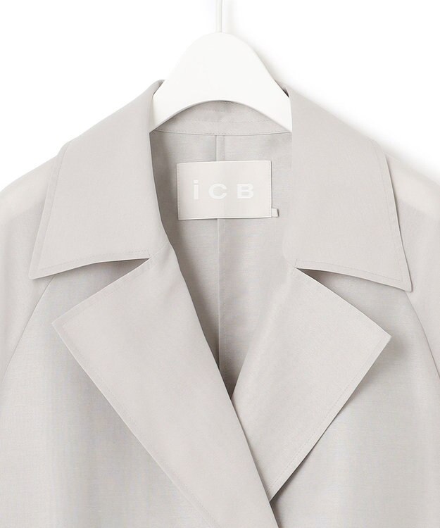 ICB シアーフォルムオーガン トレンチコート トープ系