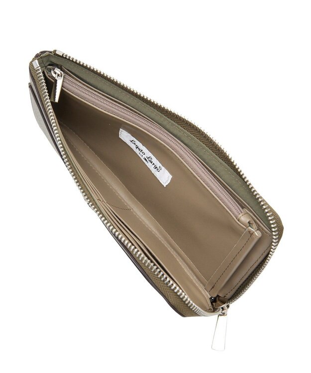 Green Parks ・Ｌｅｇａｔｏ　Ｌａｒｇｏ　うすいサイフ長財布 Khaki