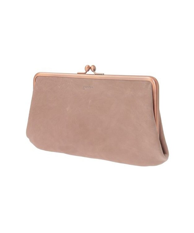 genten アンティーコ×LIBERTY 口金長財布 サンドピンク