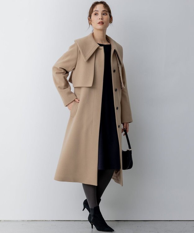 組曲 【WEB一部店舗限定】ライトビーバー トレンチライクコート ベージュ系