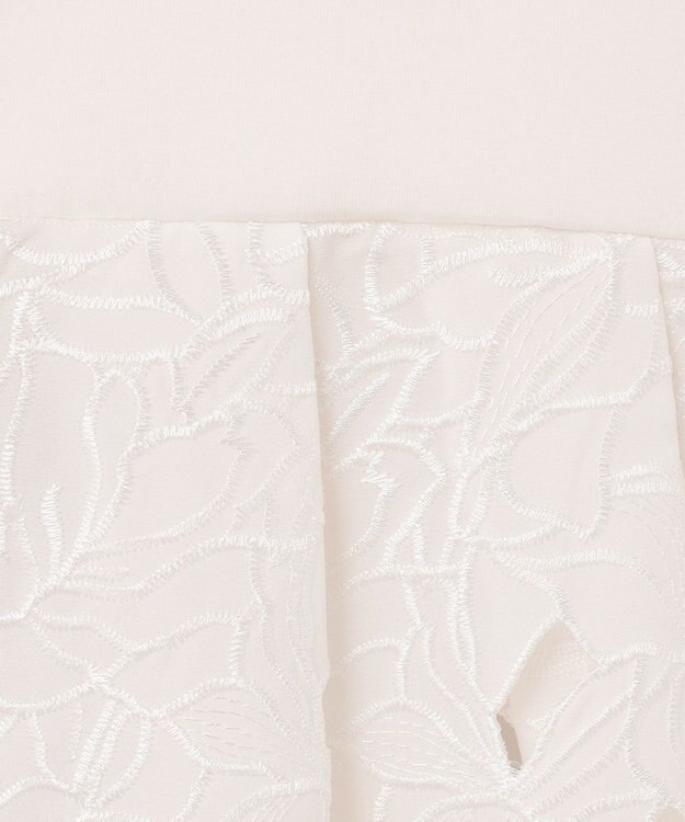 GRACE CONTINENTAL カットワークパーカー ホワイト