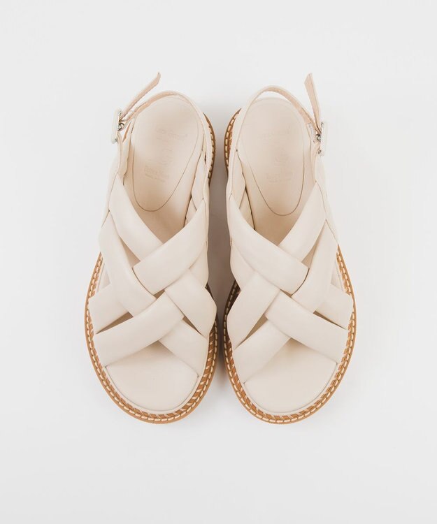 BONTRE 【LucaGrossi/ルカグロッシ】厚底パフィークロスサンダル/H760S-US トープ